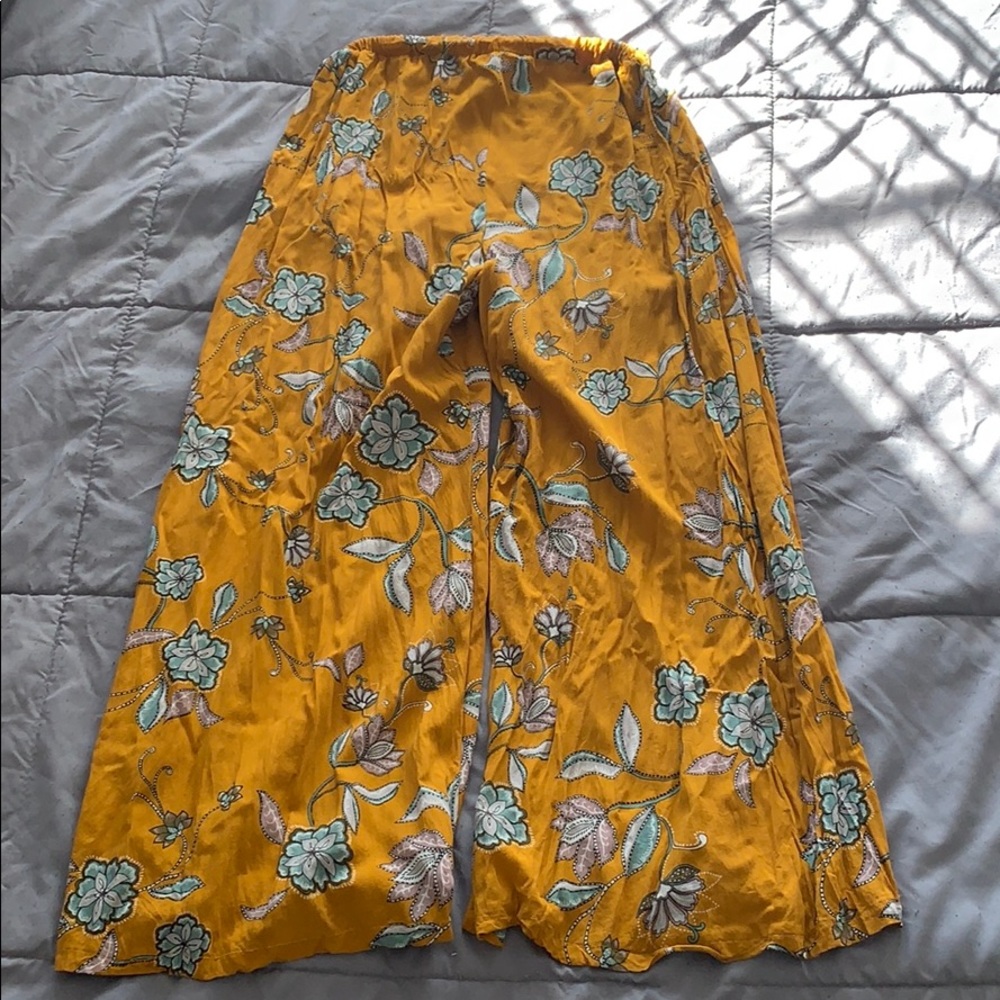 Yellowish/orange flare pants size 4/5